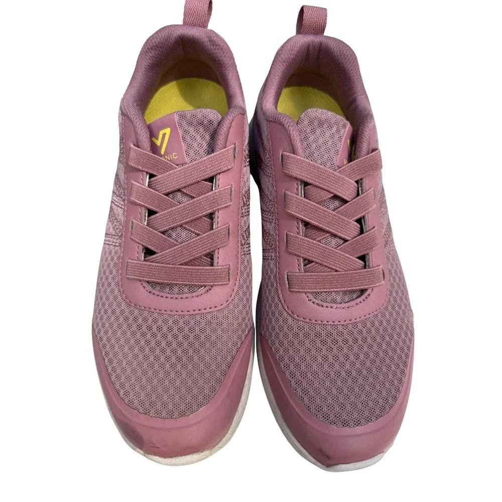 Vionic Shay Walking Sneakers Womens 7 Mauve Rose Mesh Orthotic Comfort Trainers‎